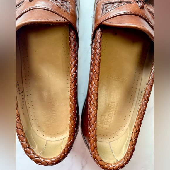 Allen Edmonds Maxfield Brown Leather Slip-On Tassel Loafer Dress Shoe Size 9 D - Picture 5 of 17